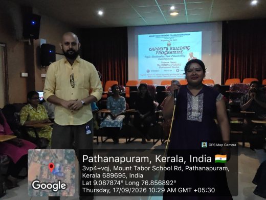 Capacity Building Programme on leadership and personality development, 17 September 2026